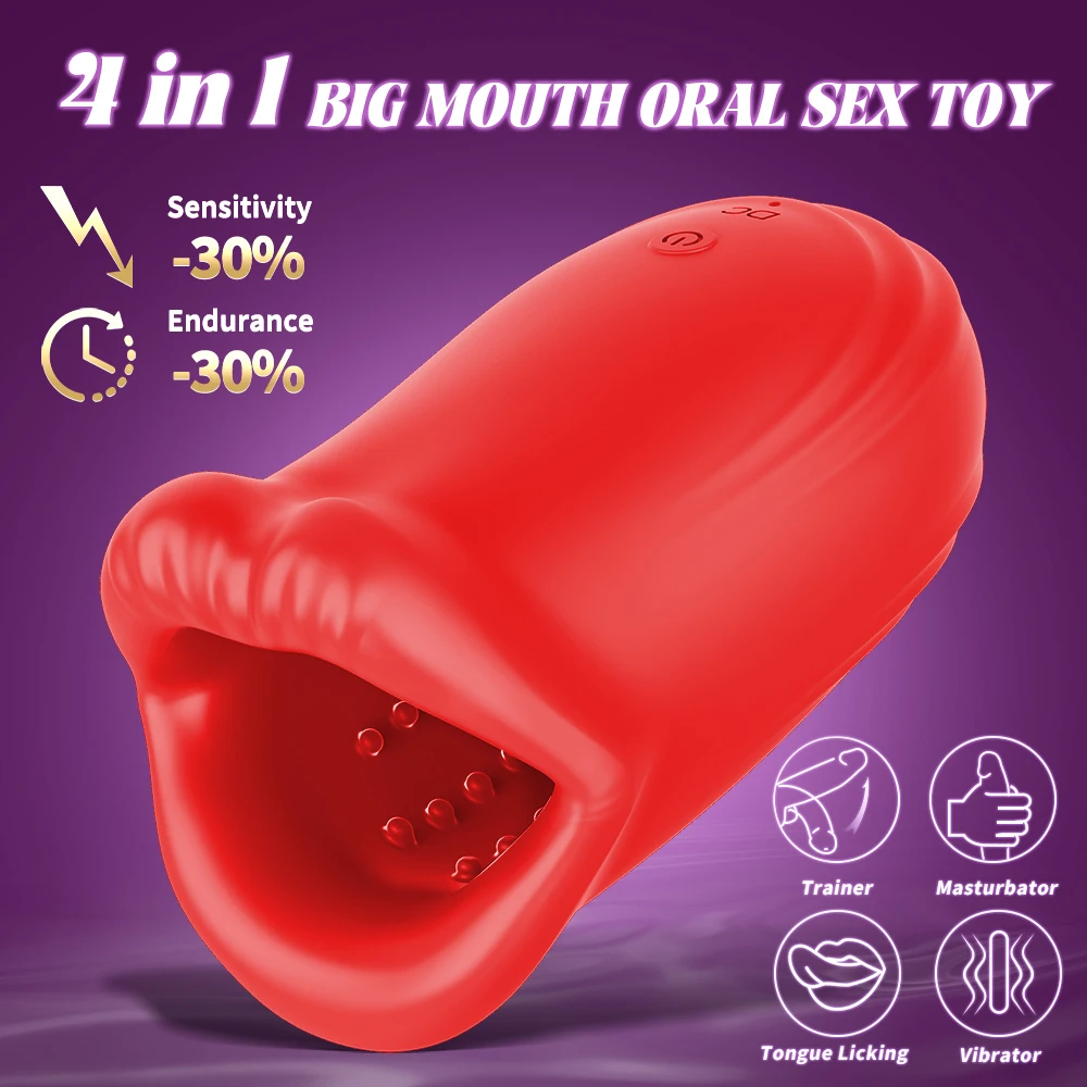 Male Masturbator Toys Automatic Masturbation Cup For Men Deep Throat Realistic Oral Vagina Blowjob Heating Vibrating Sex Machine view 2