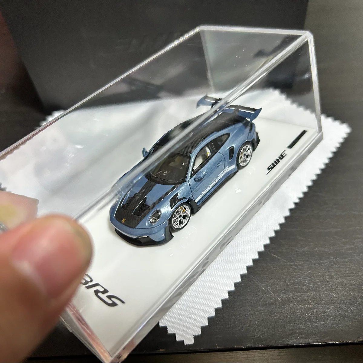 Diecast in scala 1:64 SUHE Gt3rs Porsche Fuelme modello di auto in resina giocattolo da collezione regalo souvenir display ornamento