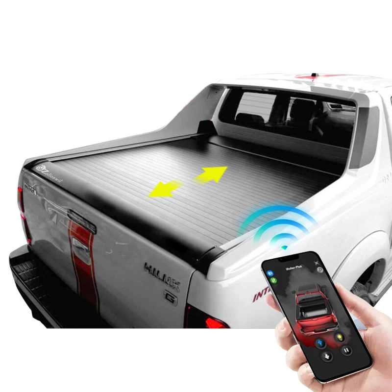 

Electric Truck Bed Covers Pickup Roller Shutter Aluminum Roll Tonneau Cover for TOYOTA HILUX VIGO