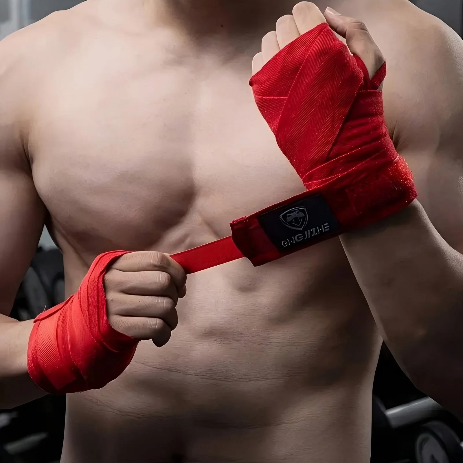 2 Rolls 1.5M Cotton Boxing Bandage Sports Strap Sanda Gauntlets MMA Hand Gloves Wraps Belt Wraps Bandage For Competition