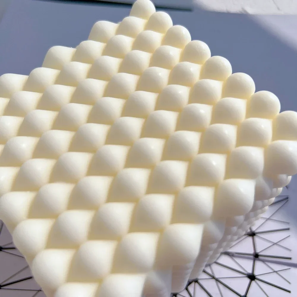 Raindrop Square Candle Mold Geometric Square Silicone Candles Mould Aesthetic Swirl Home Decor