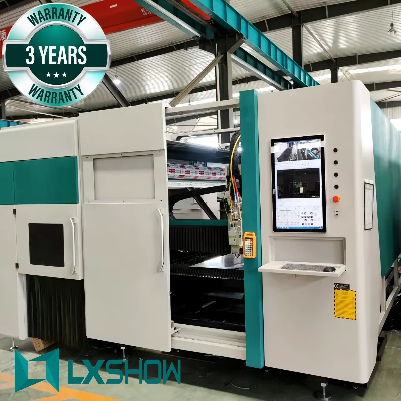 2024 LXSHOW Laser 40GP 3000w 6000w 12000w Laser Cutting Machine Brake Press Machines Metal Processing Automatic For Good Sale