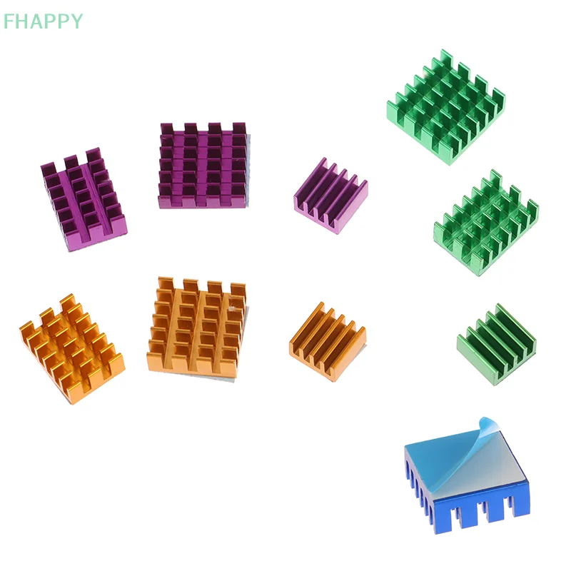 3 pz/set CPU Raffreddamento E Riduzione Del Calore Nastro di Supporto Per Raspberry Pi 4b Profilo In Alluminio Dissipatore di Calore della Scheda Madre