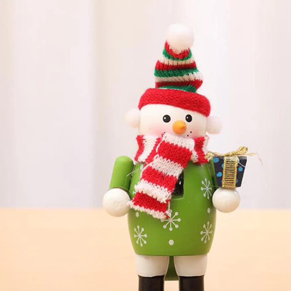 

Wooden Nutcracker Puppet Christmas Soldier Shape Painted Desktop Decoration Birthday Gift for Kids Kids Accessories