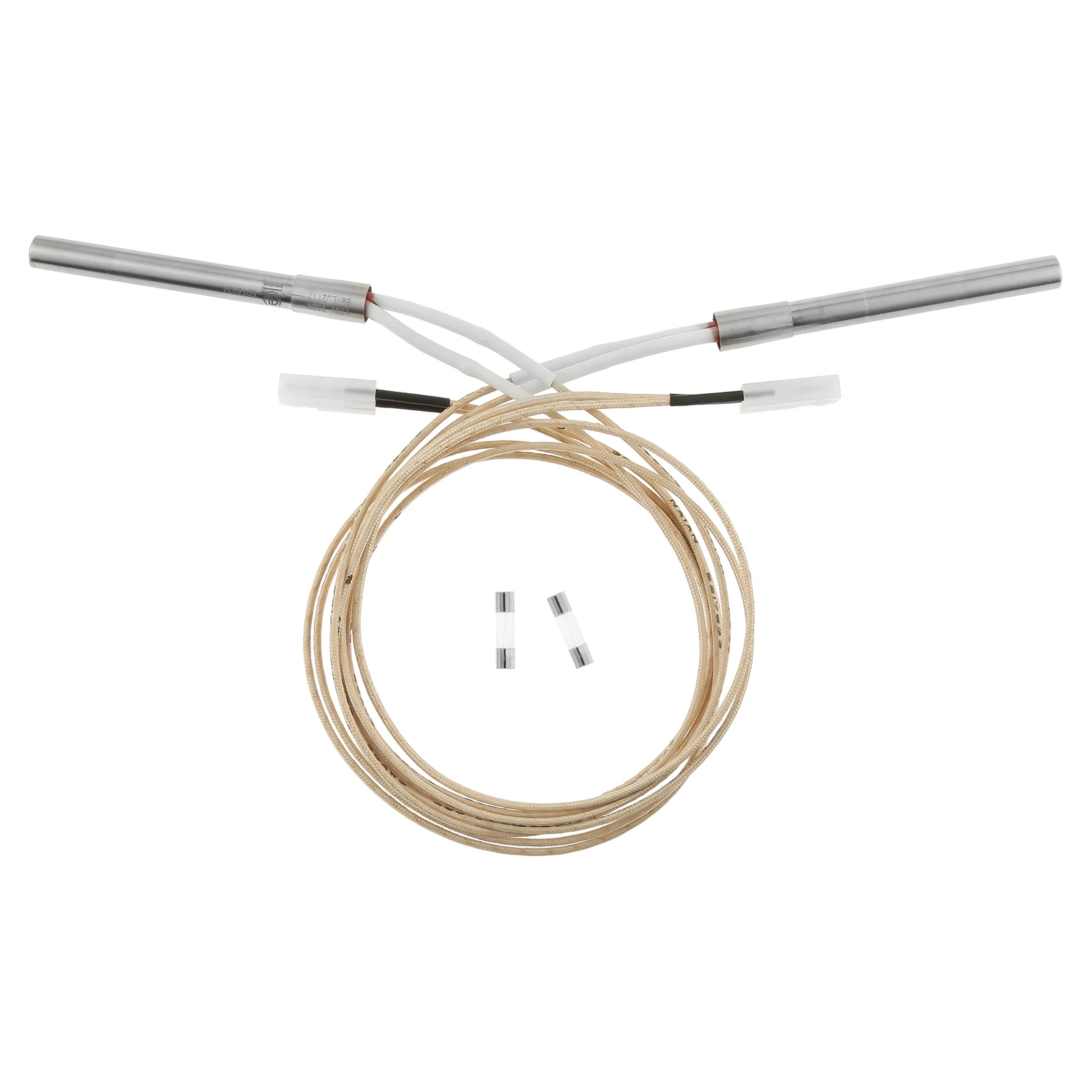 2Pcs 30inch Replace Pit Boss Hot Rod Ignitor with Fuse Kit fit for Pitboss Camp Chef Pellet Grill 200w 120v Repairing Parts