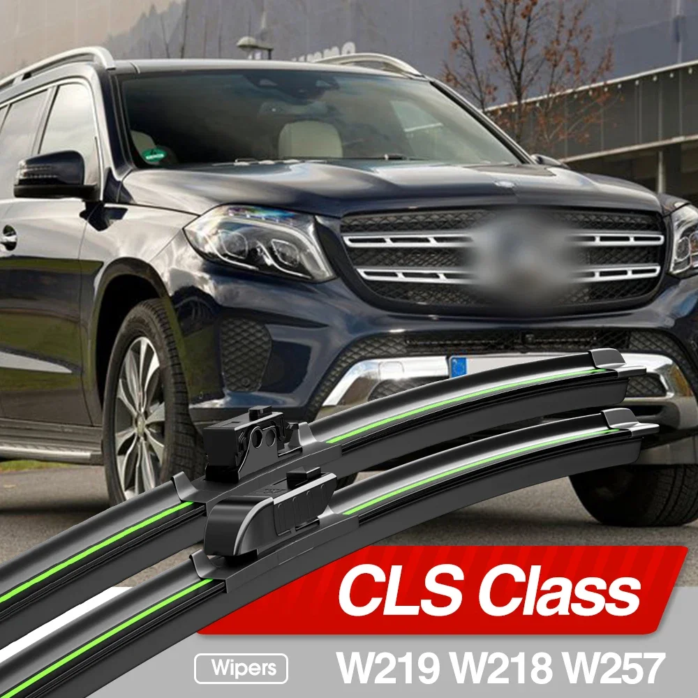Per Mercedes Benz CLS Classe W219 W218 W257 2004-2023 Parabrezza Anteriore Spazzole Tergicristallo 2 pz Parabrezza Finestra Accessori 2010 2014