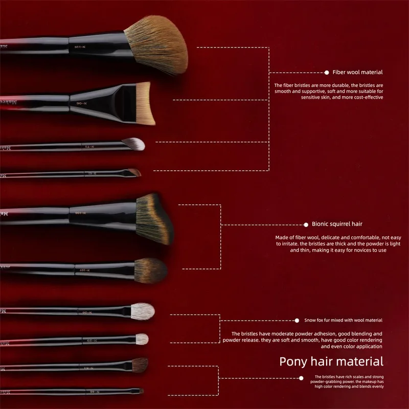 charming-lady-zhu-glaze-makeup-foundation-eyeshadow-beginner-entry-level-full-face-brush-set