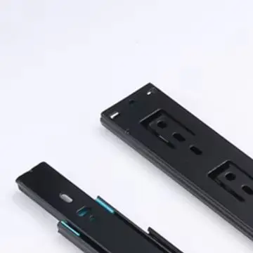 Damping Kitchen Hardware Push To Open Drawer Slides Electrophoretic Coating Finish Quiet Closing Mechanism Heavy Load Capacity