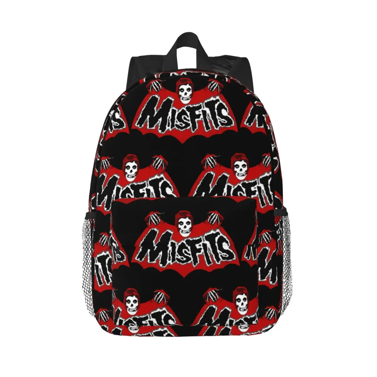 

Рюкзак из сетки с черепом летучей мыши Misfits, Лидер продаж, рюкзак большой емкости для мальчиков и девочек, сумки на плечо для детей, школьная сумка