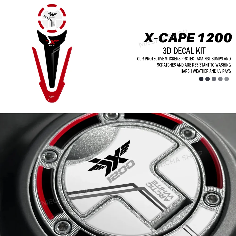 

Motorcycle Accessories 3D Resin Decal Protection Kit 3D Tank Pad for Moto Morini X-Cape 1200 2026-