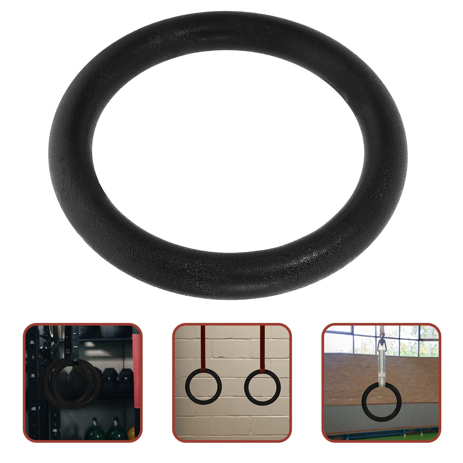 

2 PCS Fitness Rings Exercise Accessories Household Gymnastics for Black Muscle