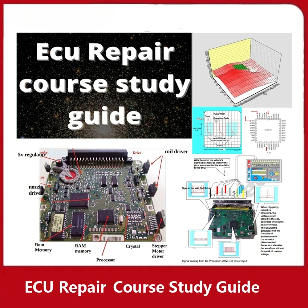 ECU Repair Course Study Guide PDF File ECU Basic Teaching EPROM TEST Progranmming Car Diagnostic Learn Digital Central Simulator