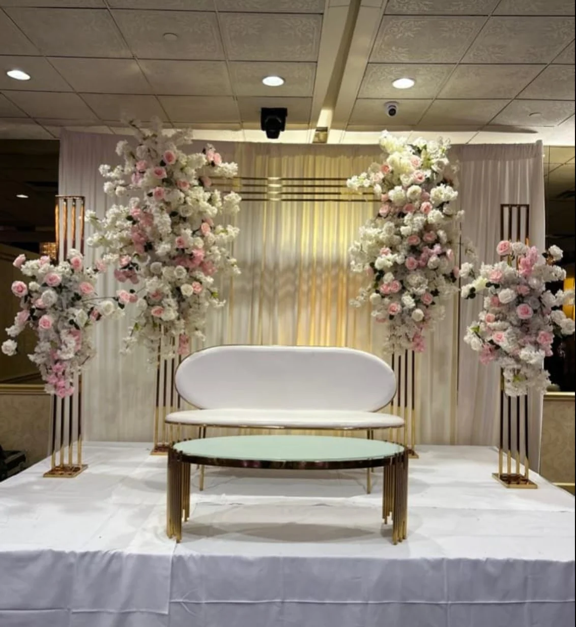 1pcs/3pcs)12 styleArtificial  Flower Arch Backdrop Wedding Floral Backdrops For Walkway Decoration door gate  entrance stage 145