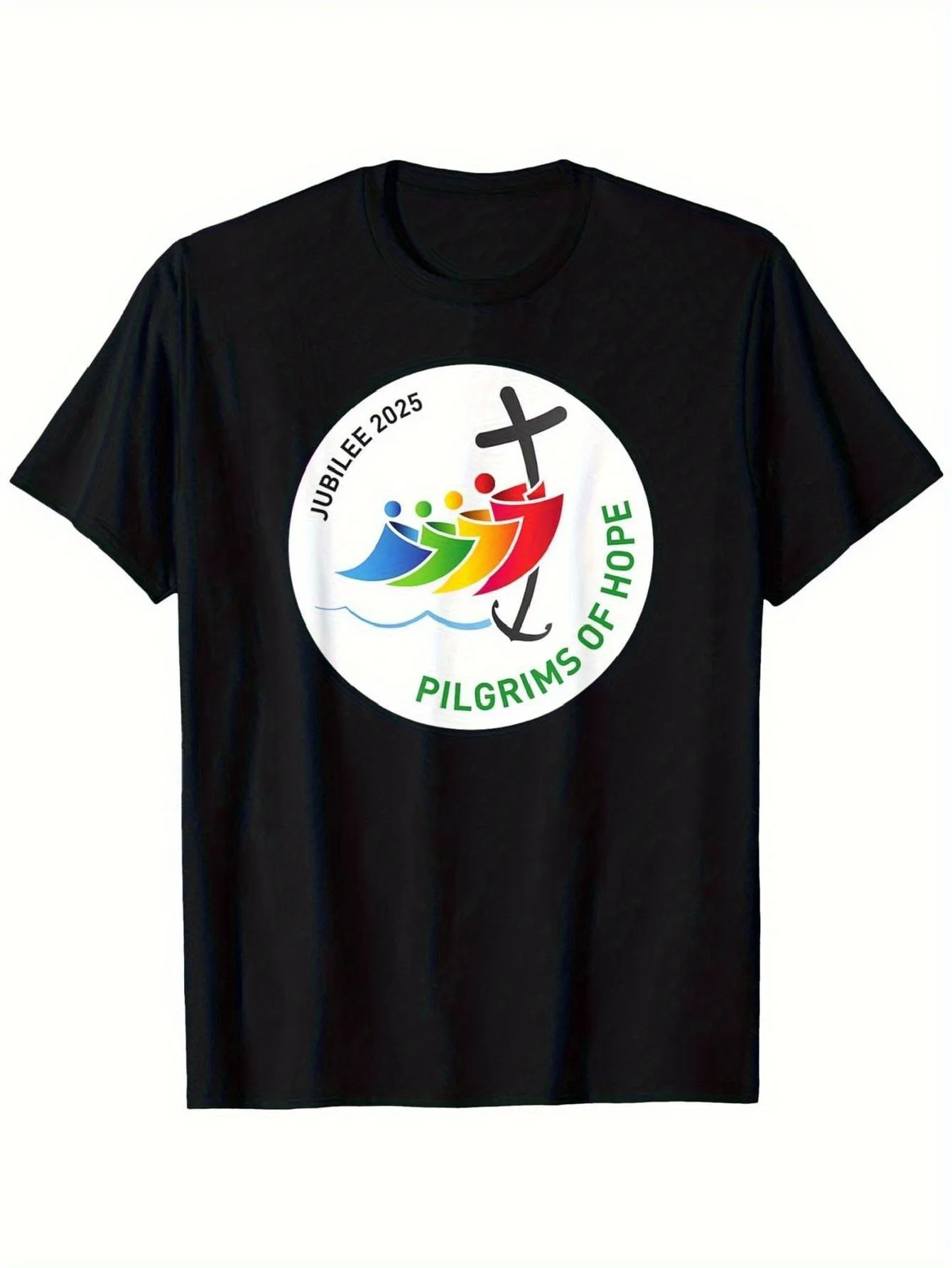 

2025 Charity Celebration Hope Pilgrim T-shirt - 100% Cotton, Black, Short Sleeve, Round Neck, Casual Fit, S-xxxl, Gift for