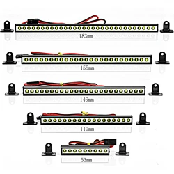 RC Super jasny 24LED pasek świetlny 146MM dla 1/10 gąsienica RC oś samochodu SCX10 90046 Jeep Wrangler Body