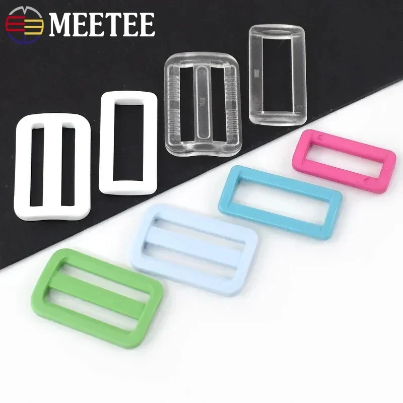 10/20/30/50Pcs 32/38mm Plastic Buckles For BackPack O D Ring Clasp Webbing Strap Adjuster Hooks Connector DIY Bag Accessories