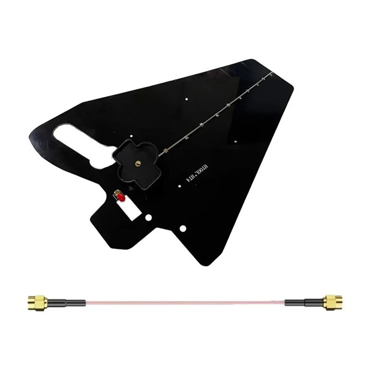 HT4 Wideband Antenna UWB 400 MHz-4000 MHz Antenna 8dBi Periodic Antenna for Spectrum Analyzer Radio Radar