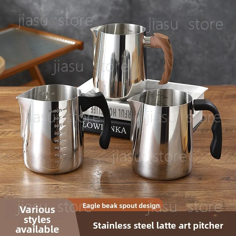 

Stainless Steel Wax Melting Pot with Scale Coffee Milk Foam Cup