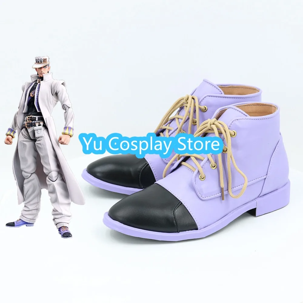 Yu Cosplay Adventure Diamond Is Unbreakable Jotaro Kujo Cosplay Shoes Custom Made Anime Boots for Photoshoot Comic Con Show