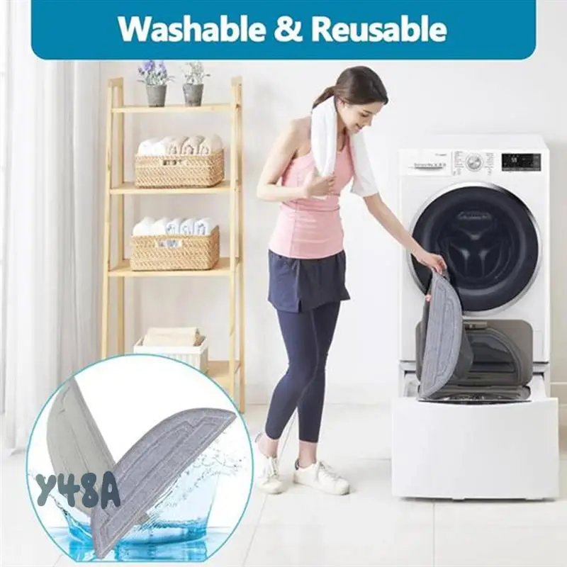 

12PCS Washable Mop Pads Replacement Set For Roborock Saros 10 / G30 / S9 Maxv Ultra Vacuum Cleaner Accessories-Y48A