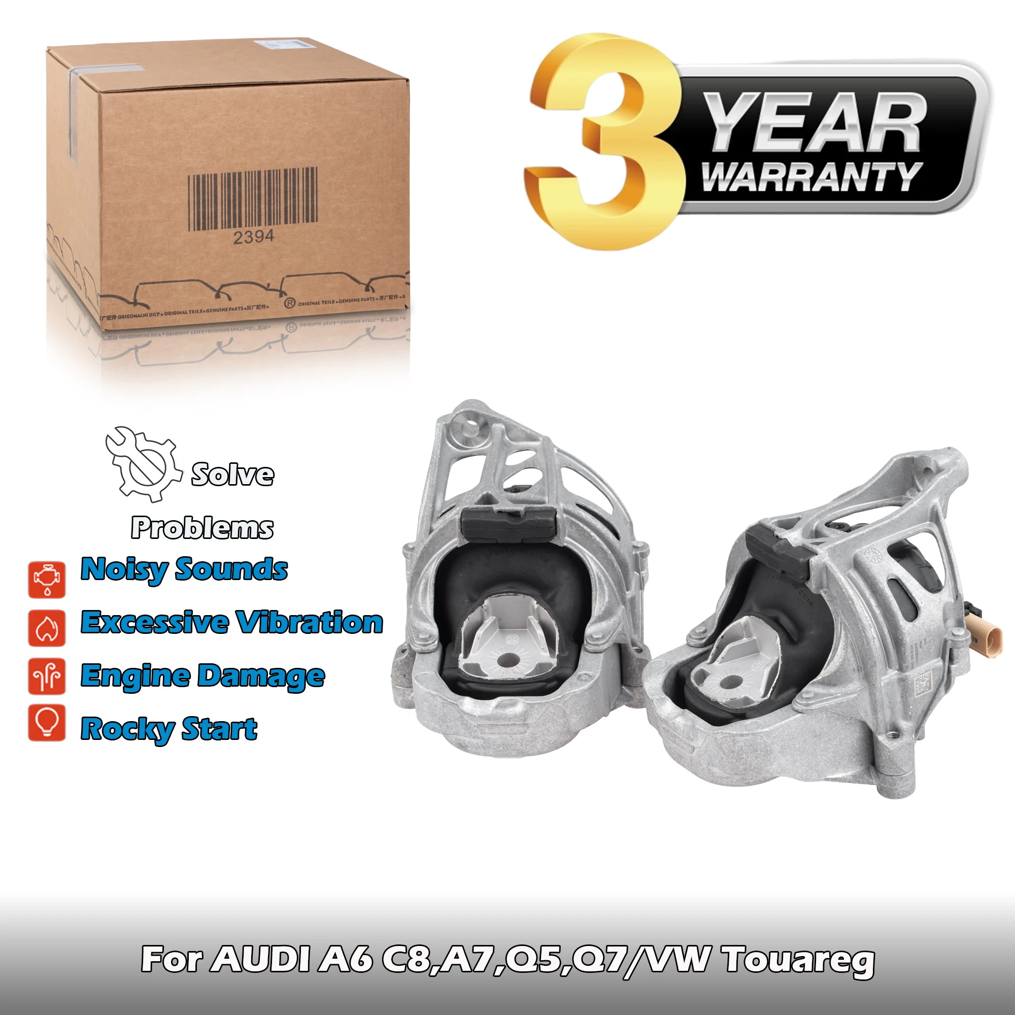 

OEM Left and Right Engine Mounts 80D199371A,4M0199371ET,80D199372A,4M0199372ET For AUDI A6 C8,A7,Q5,Q7/VW Touareg