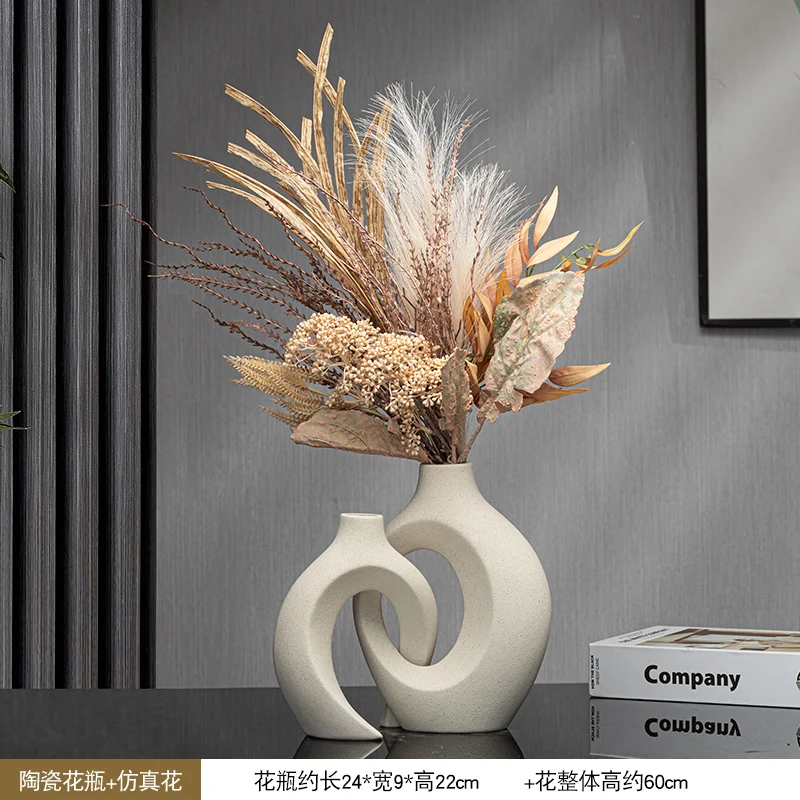 

Creative ceramic vase ornament living room TV cabinet ornament vase home decoration