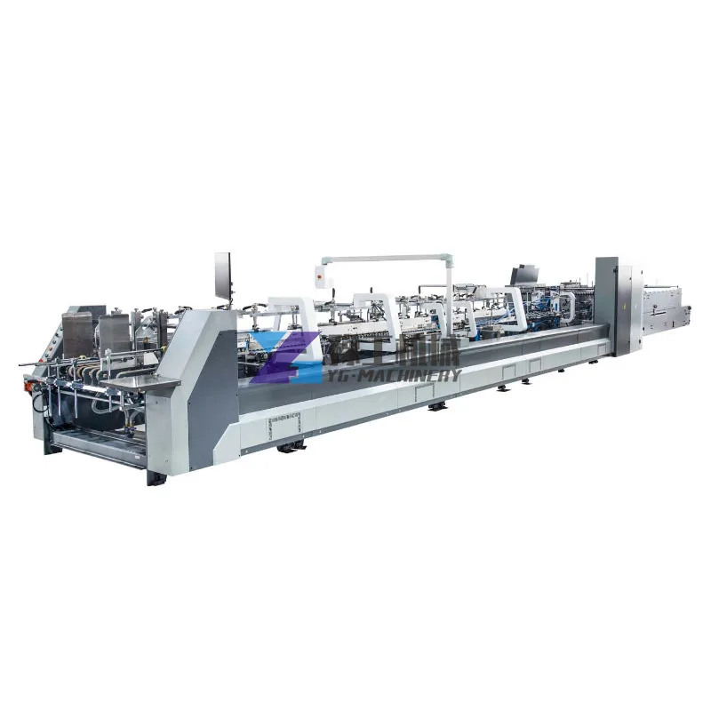 High Speed Bottom Lock GS Automatic 6 Corners Carton Box Folder Gluer Machine