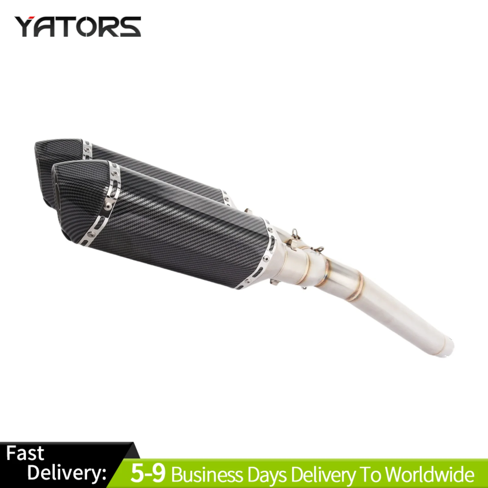 

For Yamaha FZ6 FAZER 2004-2011 Exhaust Mid Link Pipe Muffler System Carbon Fiber Exhaust Systems Exhausts Pipes