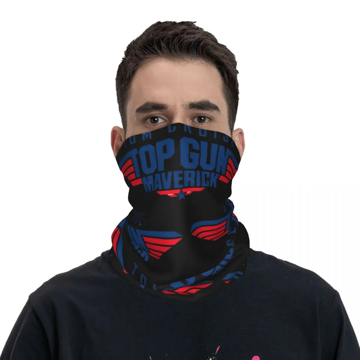 Top Gun Maverick Nek Gaiter Print Unisex Gezichtsmasker Sjaal Warme Hoofdband Wandelen Winddicht