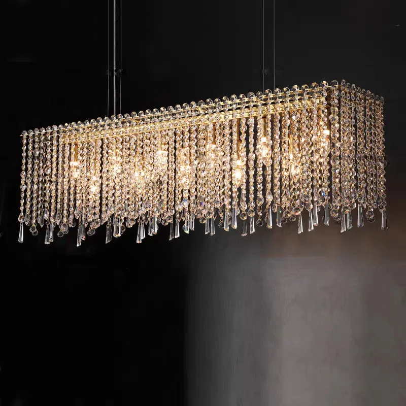 Luxury Crystal Chandeliers Living Room Lights Dining Table Light Chandelier Ceiling Light Fixtures Żyrandol Ceiling Pendant Lamp
