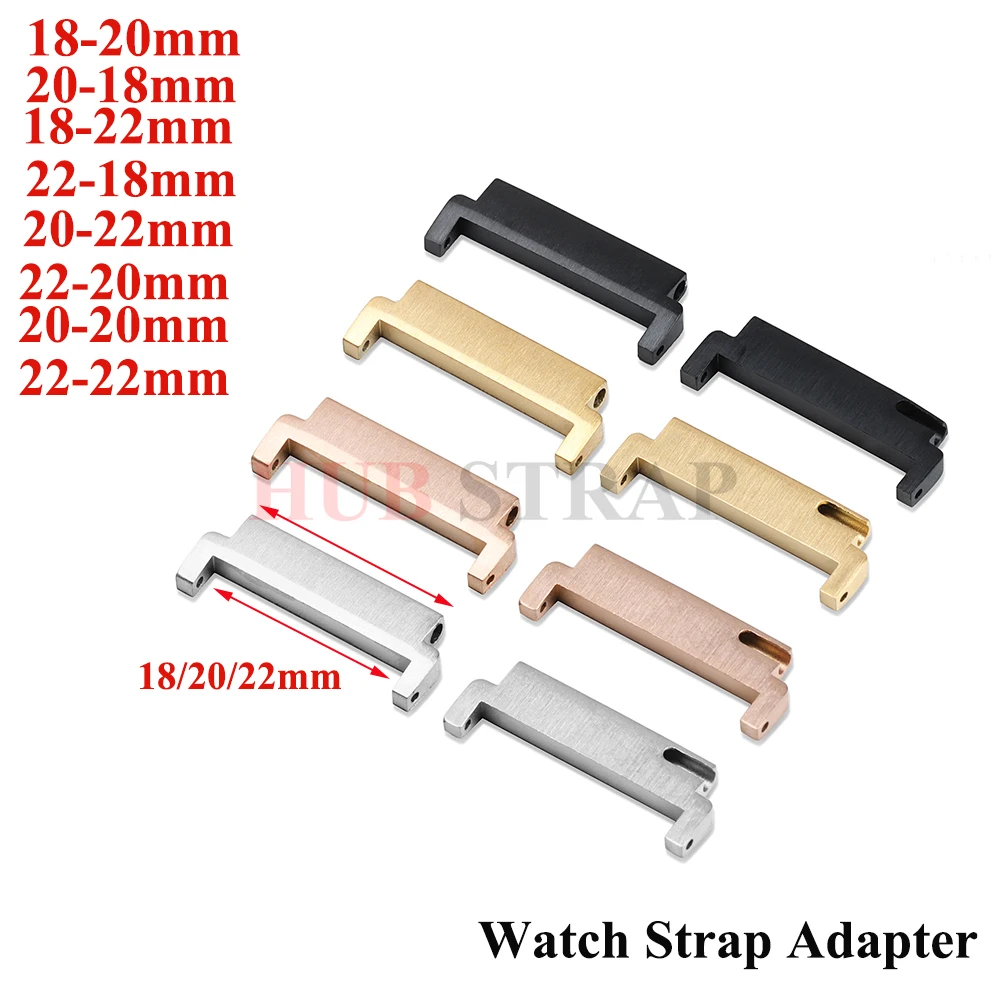 1 Pair Watch Strap Adapter Watch Accessories18mm To 20mm 22mm,20mm To 18/20/22mm,22mm To 22mm Quick Release Pins Connectors