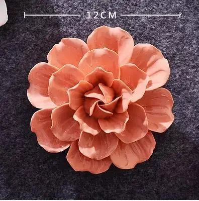 Creative Ceramic Flowers Peony Flowers And Cherry Blossoms Decorative Arts And Crafts Wall Decorations Home decor accessories