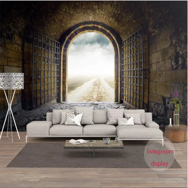 

European Retro Castle Door Corner Photo Wallpapers Restaurant Bar Cafe Industrial Decor Background Wall Paper 3D Papel De Parede