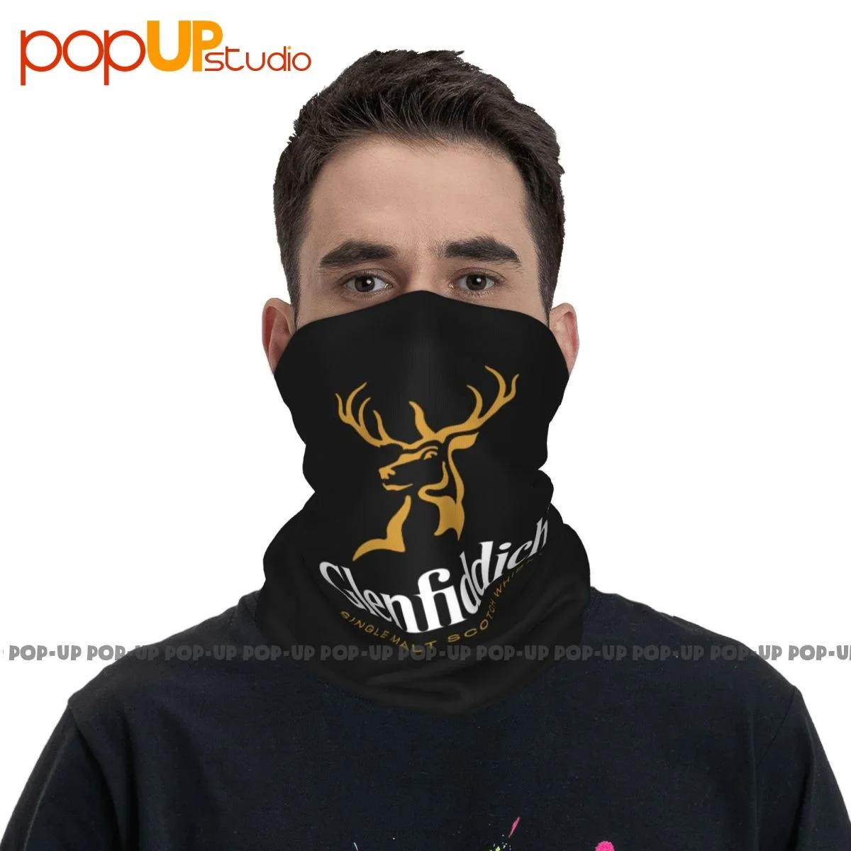 Glenfiddich Single Malt 1887 Scotch Whisky Alcohol Neck Gaiter Bandana Scarf Face Mask