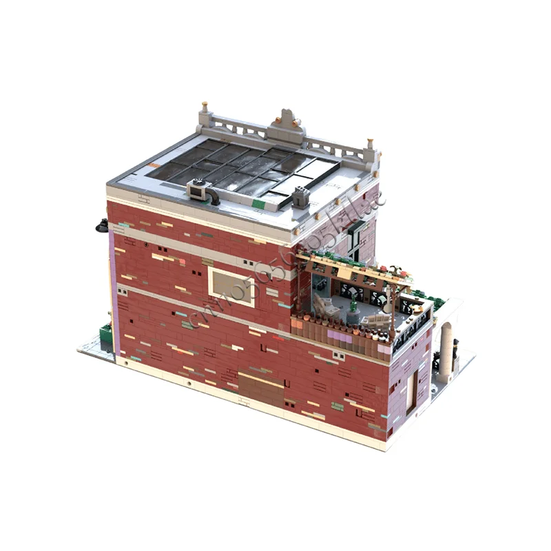 Hot 5397PCS MOC Luxury Osceola Lounge Building Modular Model Architecture Building Block Diy Education Assembly Kids Toys Gifts