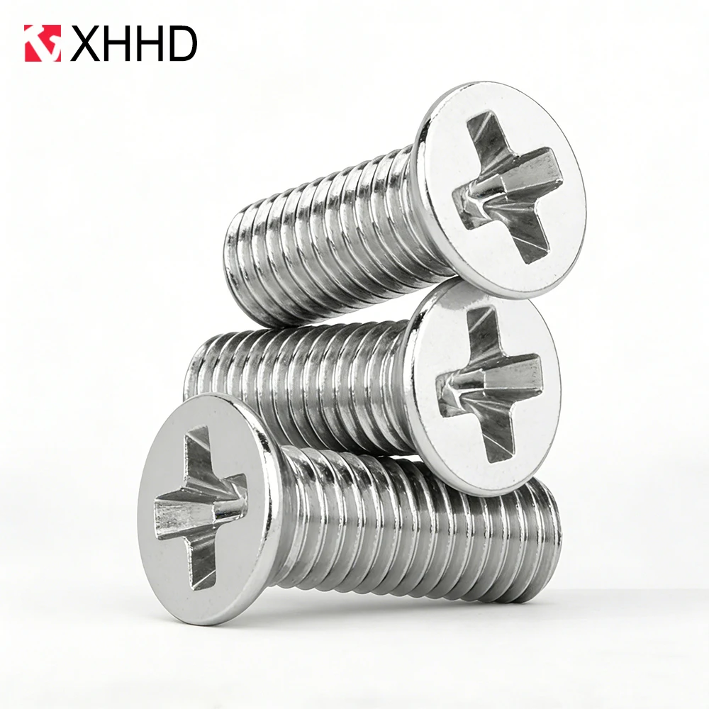304 SS Small Countersunk Flat Head Screw M2 M2.5 M3 M4 M5 Phillips Head Screws Hard Drives Electronics Computer Bolt Screws
