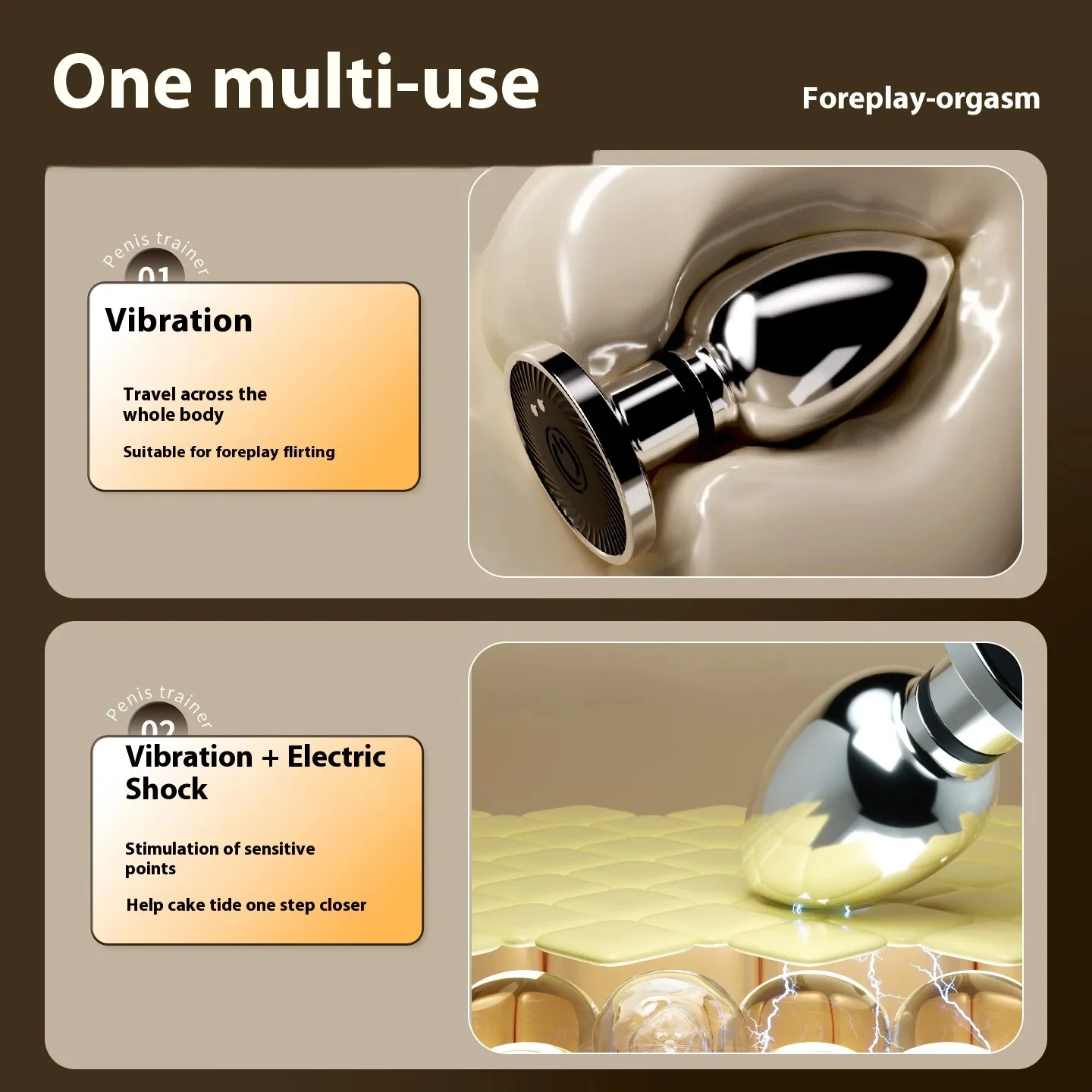 Electroshock Anal Vibrator Microcurrent Stimulation Remote Vibrating Butt Plug Prostate Massager Adult Women Men Anal Sex Toys view 5