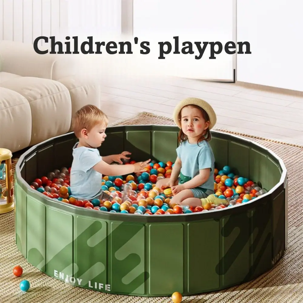 

Fun Round Indoor Pool Portable Foldable Infant Ball Pit Sturdy Waterproof Ocean Ball Pool Kids Play
