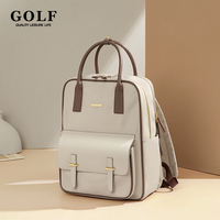 GOLF Backpack Handbags for Women 2024 Designer Luxury Female Backpack Vintage Looking Travel Shoulder Bag Commuter 15 inch Large