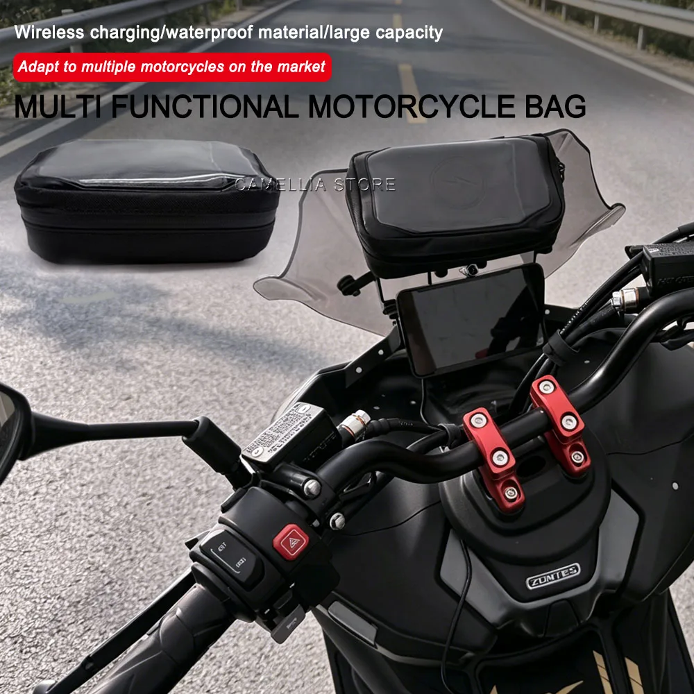 motorcycle-front-bag-with-touch-screen-waterproof-cycling-navigation-windmill-bag-handlebar-portable-bag-can-charge-the-phone