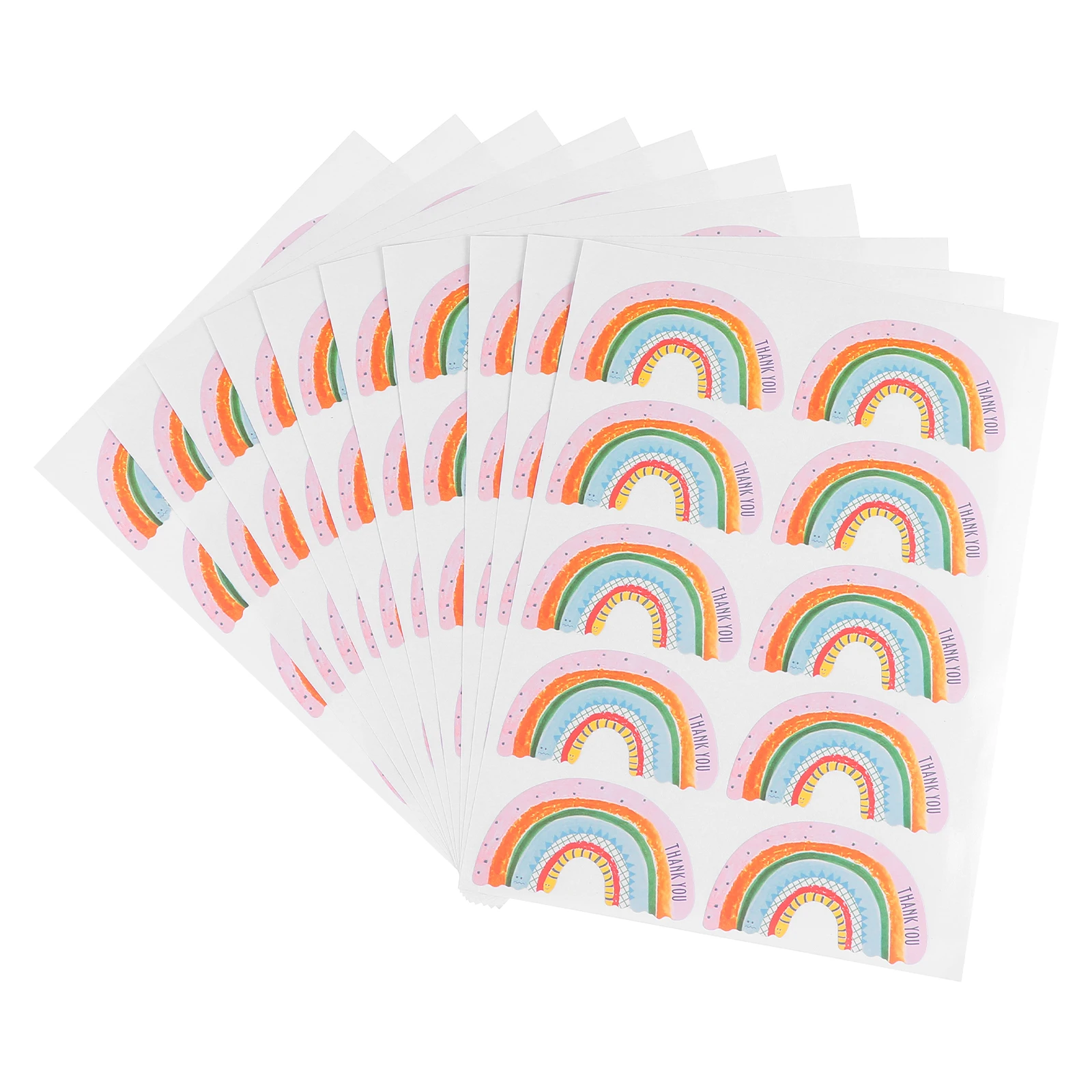 

Message Card Stickers Thank You Sealing Labels Adhesive Round Envelope Tags for Wedding Birthday Party Gift