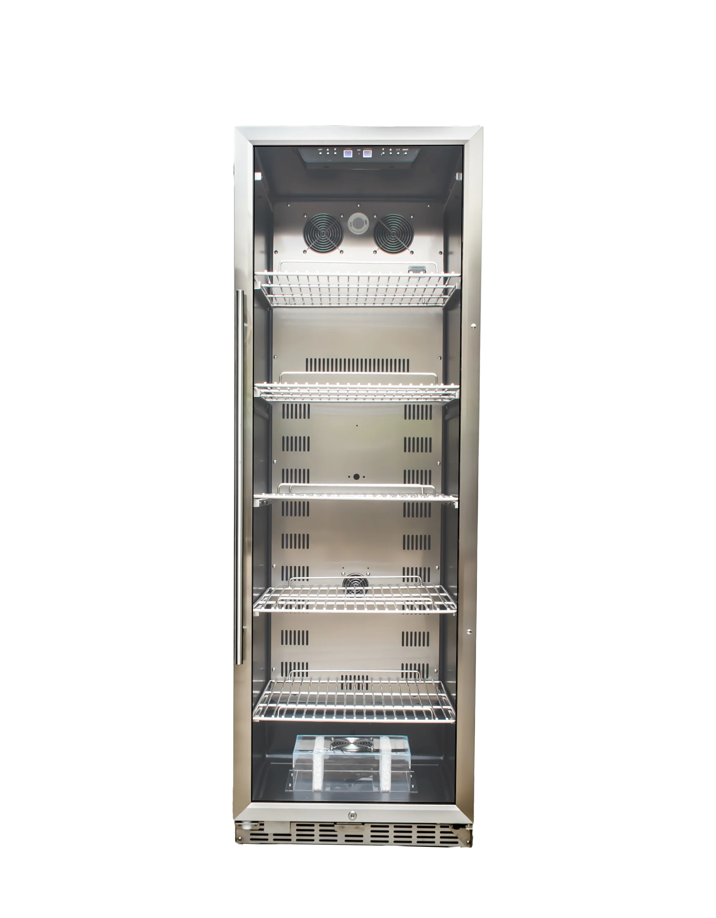 NE-344 Frost-Free Anti-Fog Glass Door 450L Rapid Cooling Digital Display Extended Food And Meat Freshness Beef Fridge