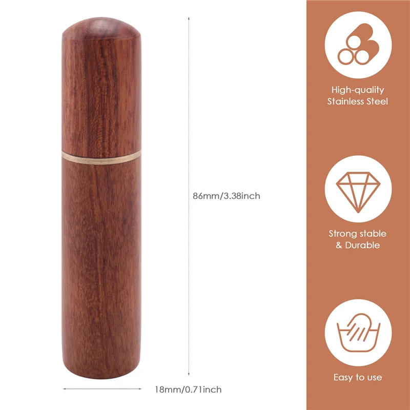 WDT Tool Espresso Coffee Stirrer Portable Espresso Distribution Tools ,6 Needles Rosewood Color