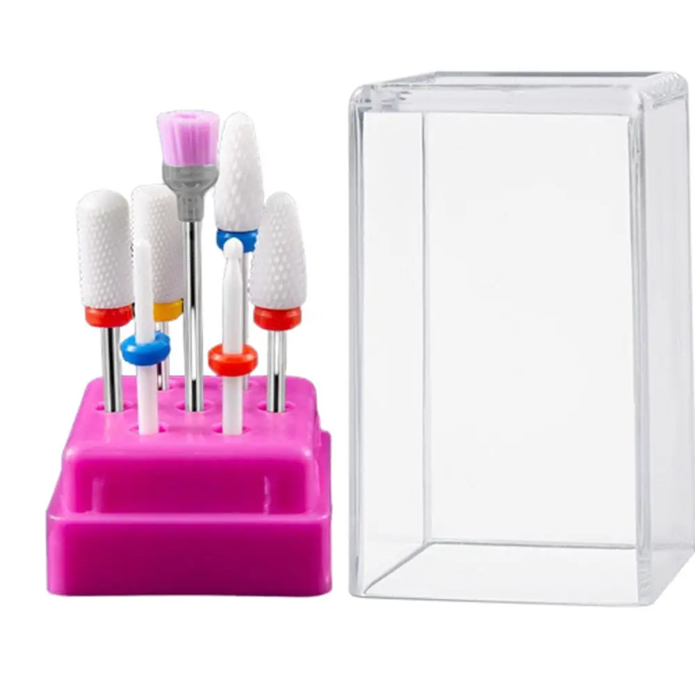 Strumento per lima per unghie per smalto gel per unghie Testa di molatura Strumento per levigatrice Frese per unghie Set Punta per trapano per unghie in ceramica Testa per smerigliatrice elettrica