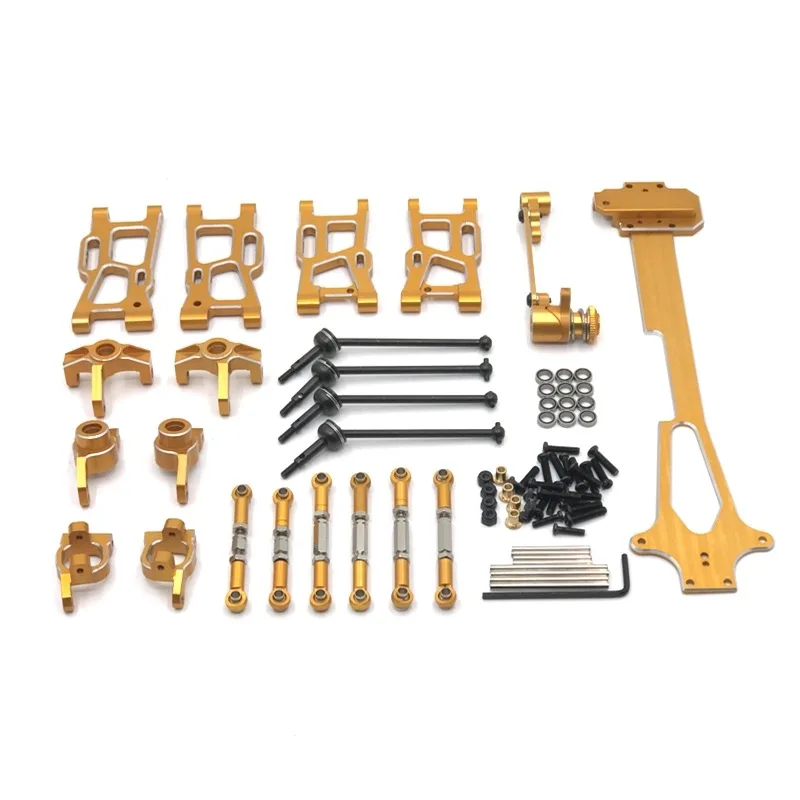 ชุดอัพเกรดแขนแกว่งโลหะ ชุดพวงมาลัย สำหรับ WLtoys 1/12 124017 124016 124018 124019 อะไหล่รถบังคับวิทยุ