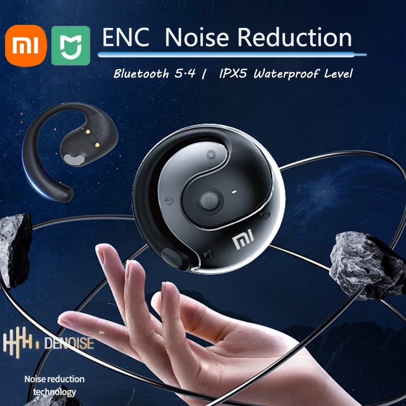 Xiaomi MIJIA Wireless Headphone Bluetooth5.4 HiFi Sound Ear Hook Sport Music Earphone IPX5 Waterproof Headset For Android iOS