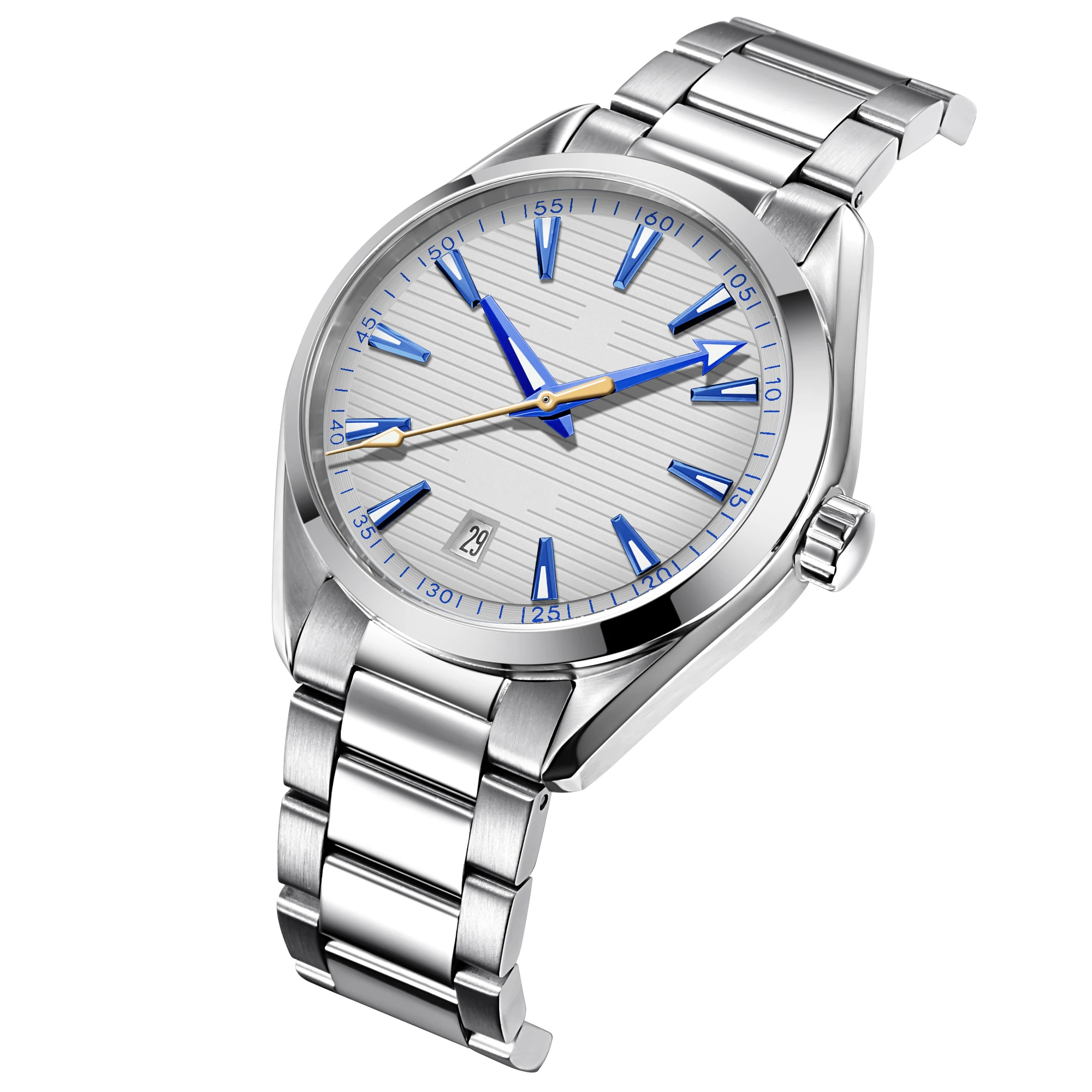 Benutzerdefiniertes Logo DIY 41mm NH35 Uhrwerk Herrenuhr Wasserdicht Hochwertige Luxus-Saphirglas Herrenuhr RELOJ FOR YOU – Detail 7