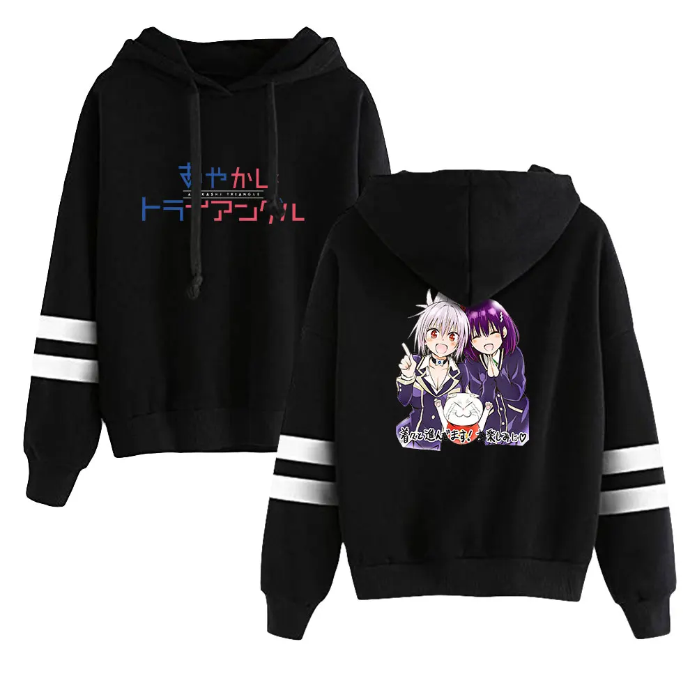 

2026 Ayakashi Triangle Anime Unisex Pocketless Parallel Bars Sleeve Sweatshirts Women Men's Hoodie Japanese Anime Clothes