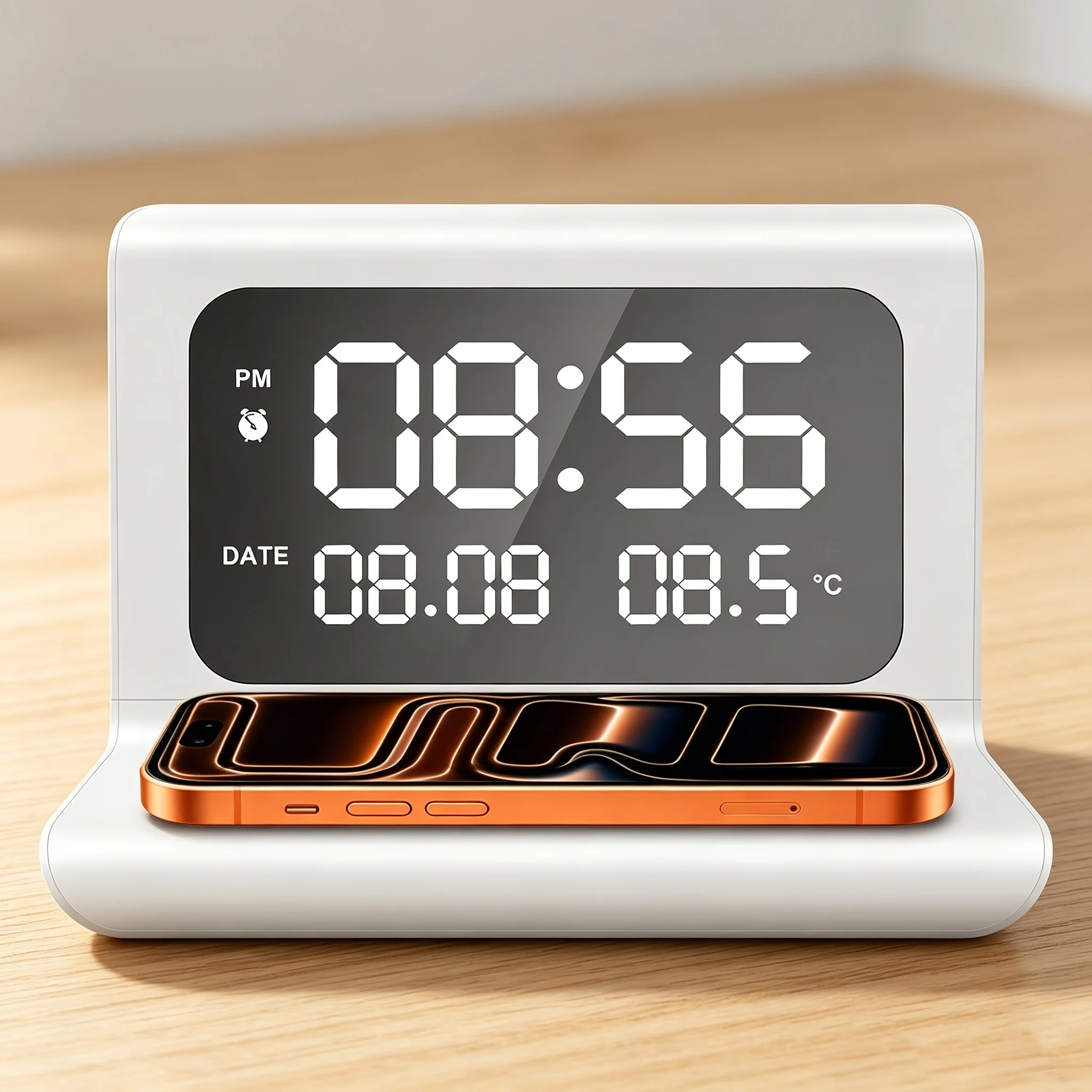 3-In-1 Wireless Fast Charging  - Digital Alarm Clock review and price