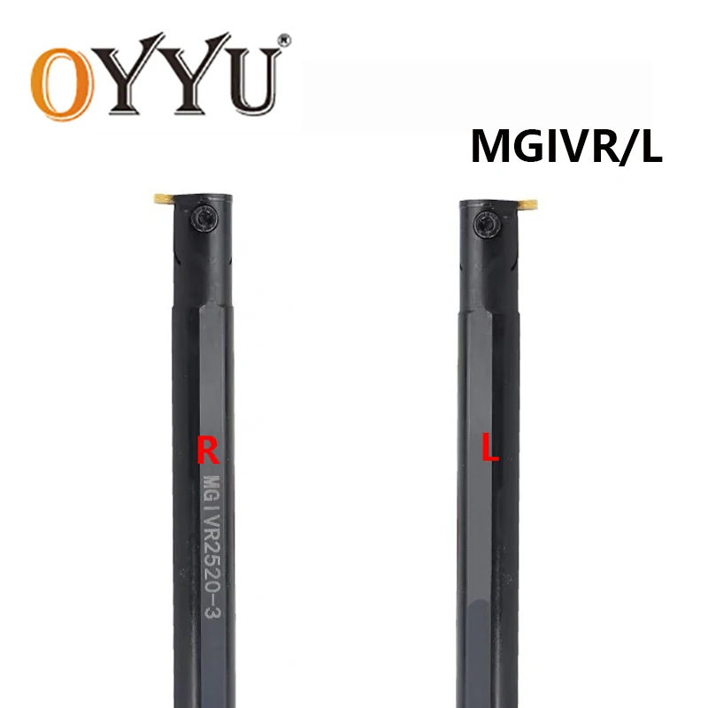 OYYU MGIVR MGIVL MGIVR2016 MGIVR2520 MGIVR3125 -1.5/2/2.5/3/4 Internal Slotting Tool Holder Carbide Insert Straight Shank Cutter